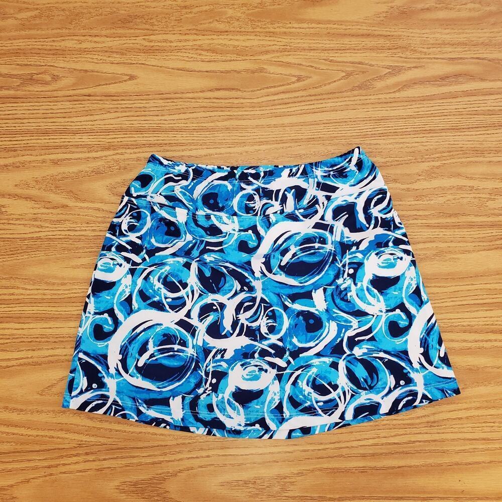 B Skinz Golf Womens M Blue White Skort Athletic